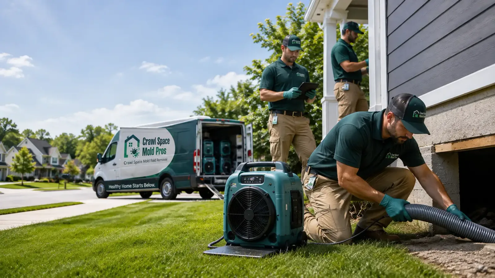 Crawl Space Mold Removal in Waterloo, OH